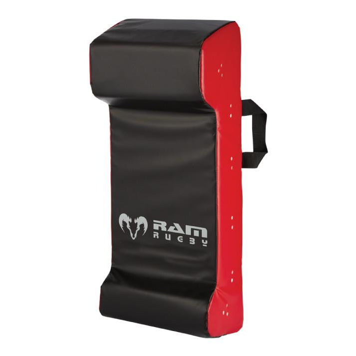 RAM Rugby hit shields and tackle bags with high-density foam for safe contact training.”