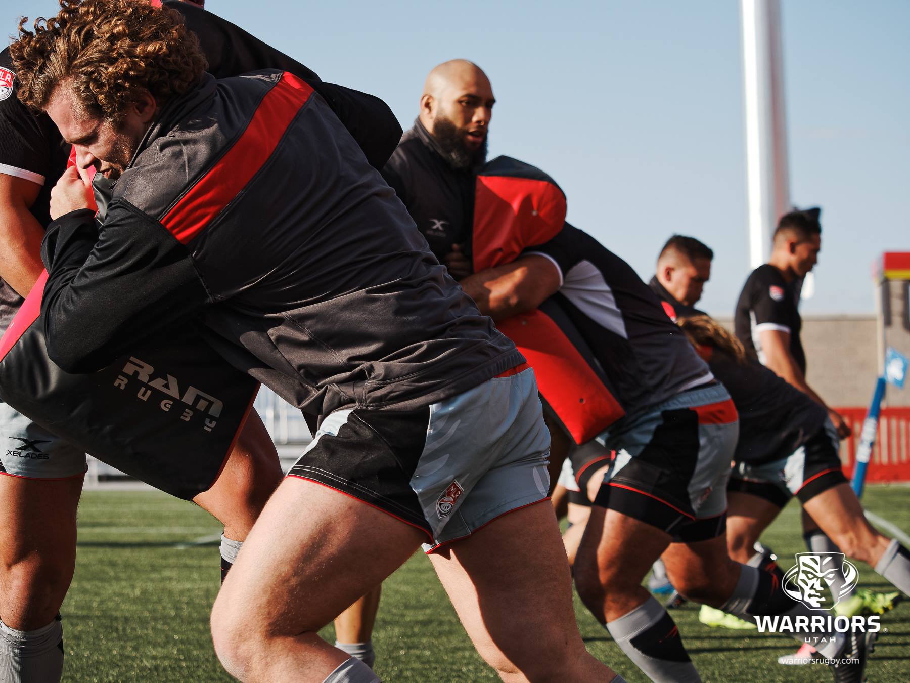 Ram Rugby Small Single Wedge Hit Shield with durable water-resistant PVC and high-density foam, for youth rugby training