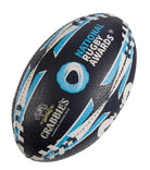 Ram Rugby custom printed mini rugby balls in vibrant colors with logo, perfect for clubs, schools, and promotional giveaways.