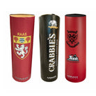 Ram Rugby custom tackle bag in black and blue with multiple logos, UK made, designed for rugby training and warm-ups