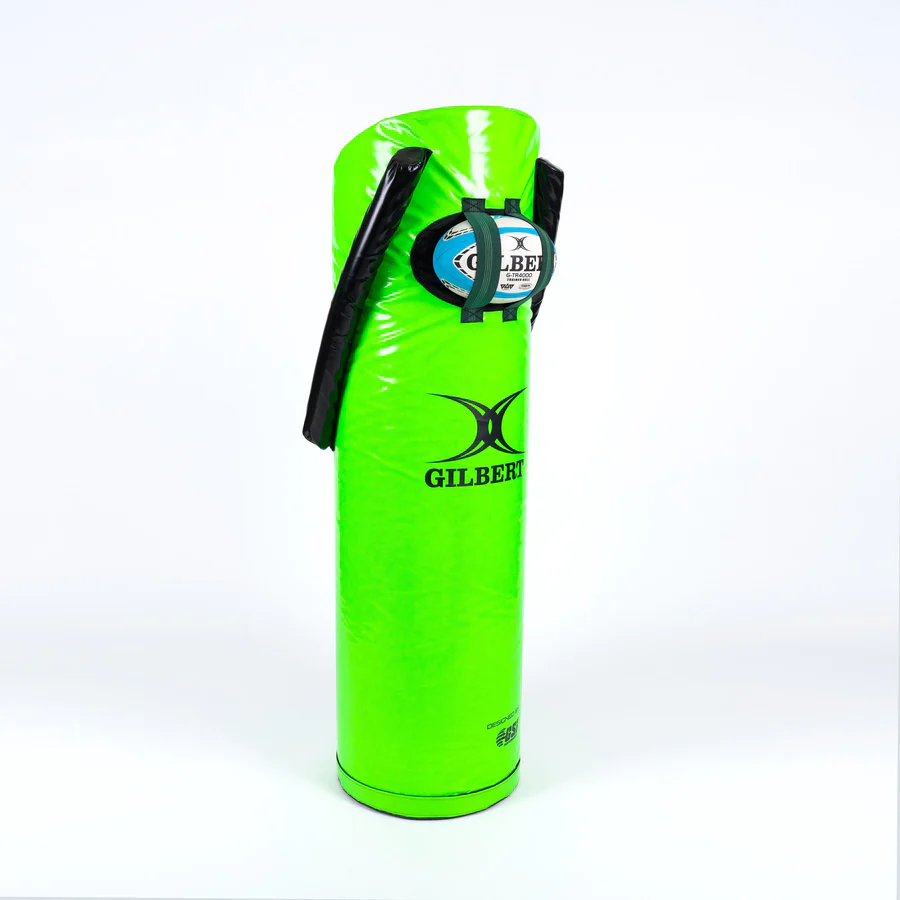 Gilbert Multi-Skills Tackle Bag by Ram Rugby EU shown in dark blue and red, designed for senior and junior rugby training.