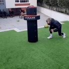 Ram Rugby high-density foam tackle bag in water-resistant PVC, perfect for rugby training weighing 20KG for advanced players