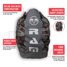 Ram Rugby Skills Ball Bundle with five red Size 5 Gripper 2.0 pro trainer balls, kicking tee, and breathable backpack bag